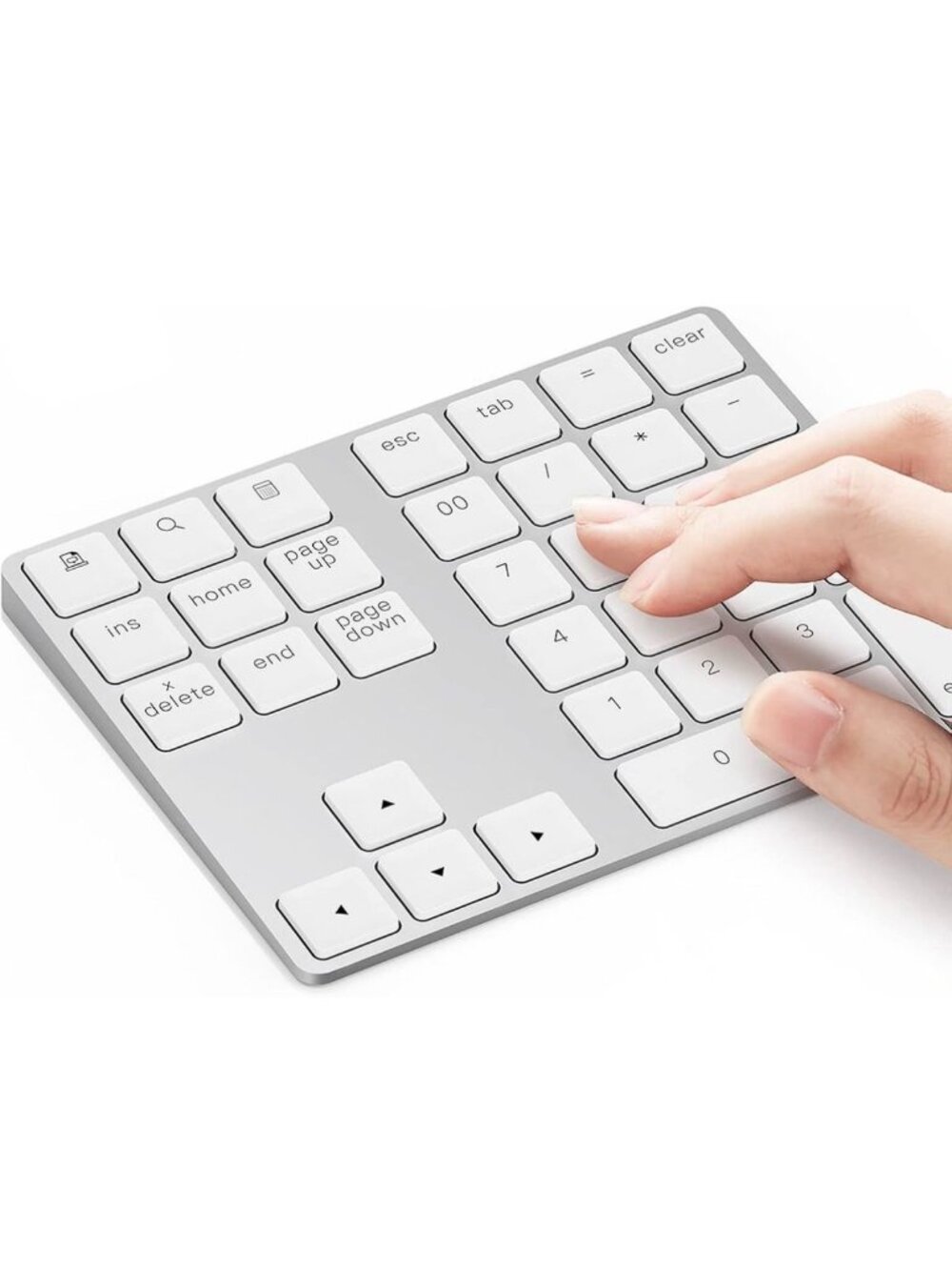 Lekvey Bluetooth Number Pad, Aluminum Rechargeable Wireless Numeric Keypad Slim